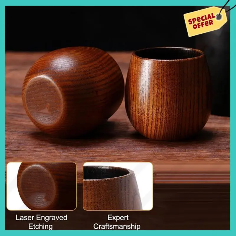 -ABJZ 2 قطعة كأس ويسكي مصنوع يدويًا كأس خشبي قديم الطراز للرجال، بهلوان ويسكي، نظارات للرجال، عشاق بوسطن