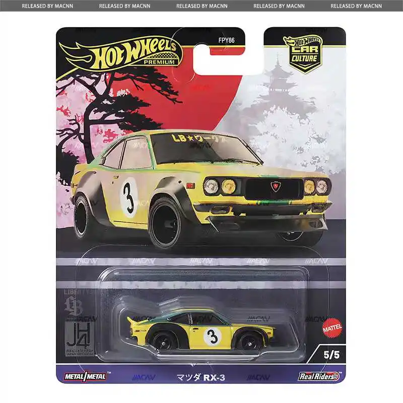 Hot Wheels Car Culture Series Japan History Car Model 1/64 Civic Mazdarx3 Corolla Nissan Z Cars Model Alloy Collection Boy Gift