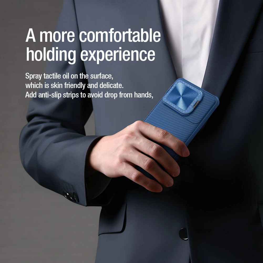 

Nillkin for Xiaomi Poco F6 Pro 5G case Camshield Prop Camera Protection With Stand Back cover Phone Case