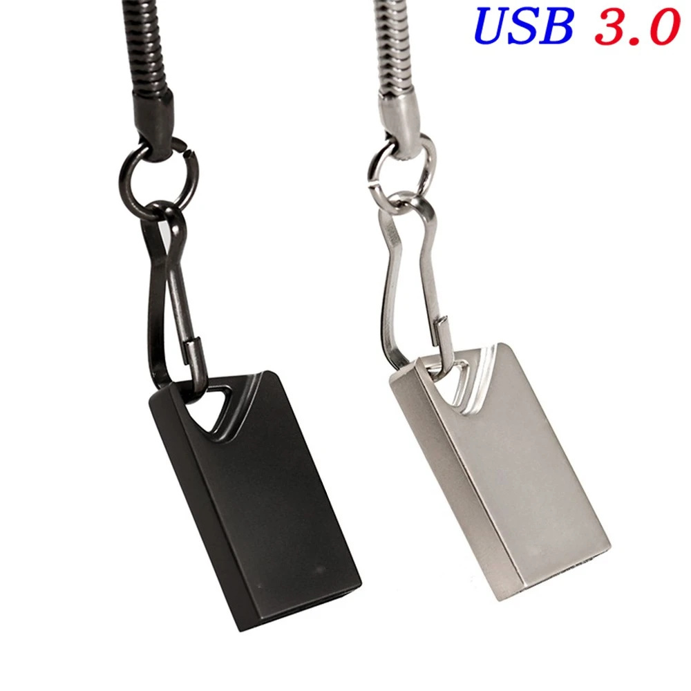 

Free Key Chain USB3.0 Business Gift Memory Stick 128GB High Speed Pen Drive 64GB Mini Metal USB 3.0 Flash Drive 32GB USB Stick