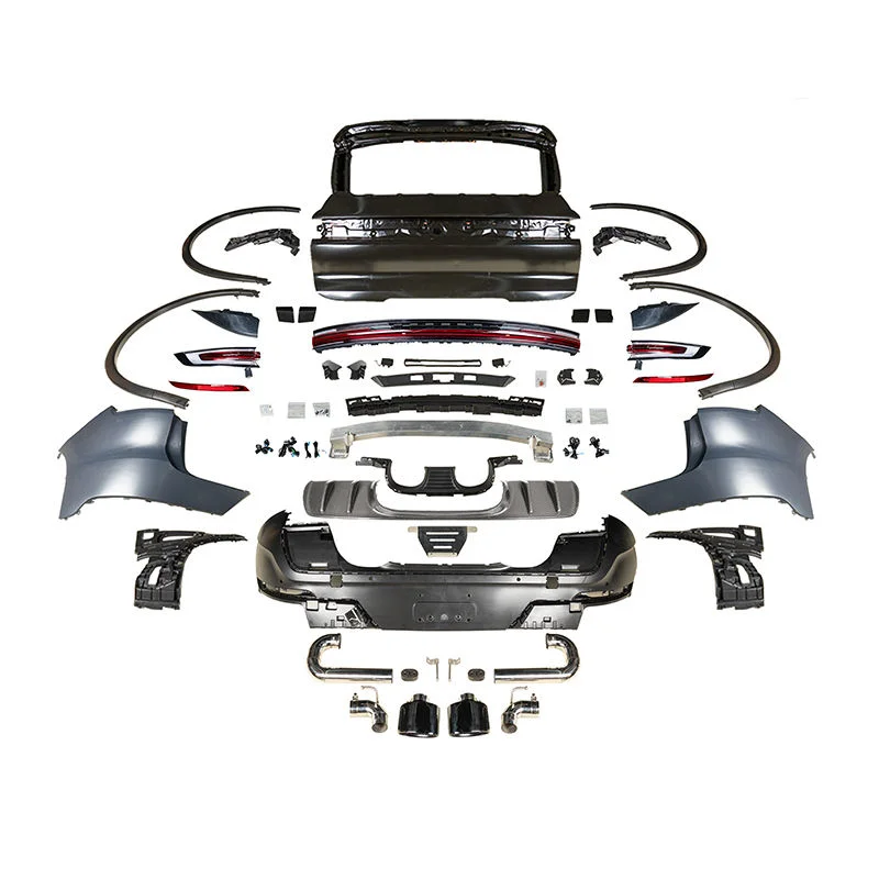 2024 Style Body Kit for 958 2011-2017 Rear Bumper and LED Bar Taillights Upgrade