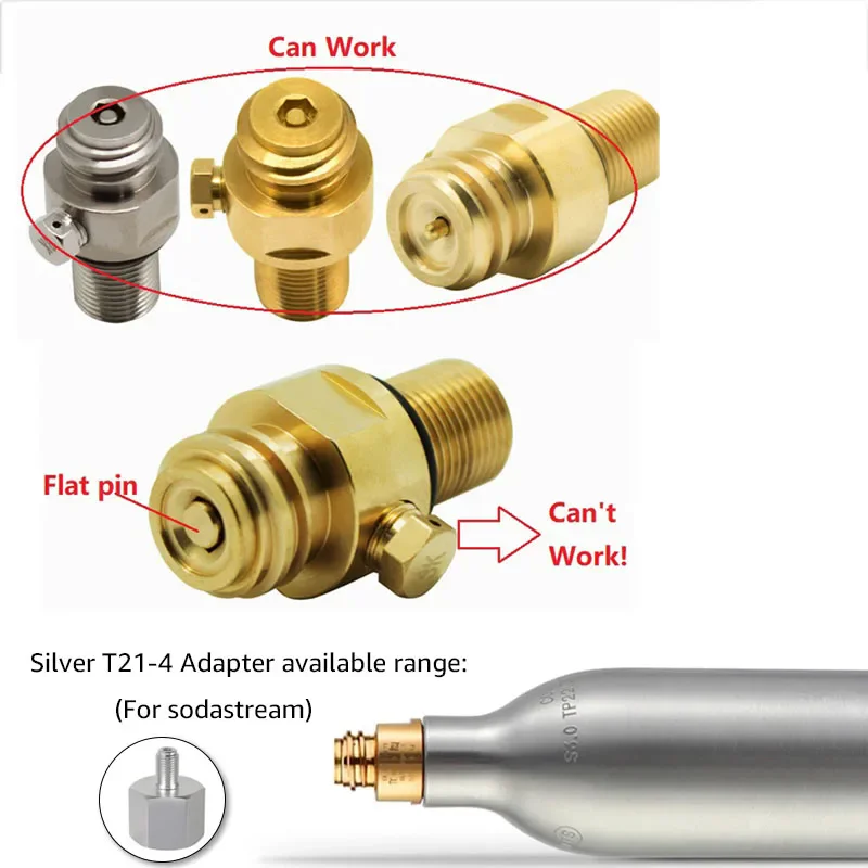 2 In 1 Co2 Mini Regulator,0-60 PSI Pressure Regulator for Making Soda Water,Homebrew Beer Carbonated Co2 Charger