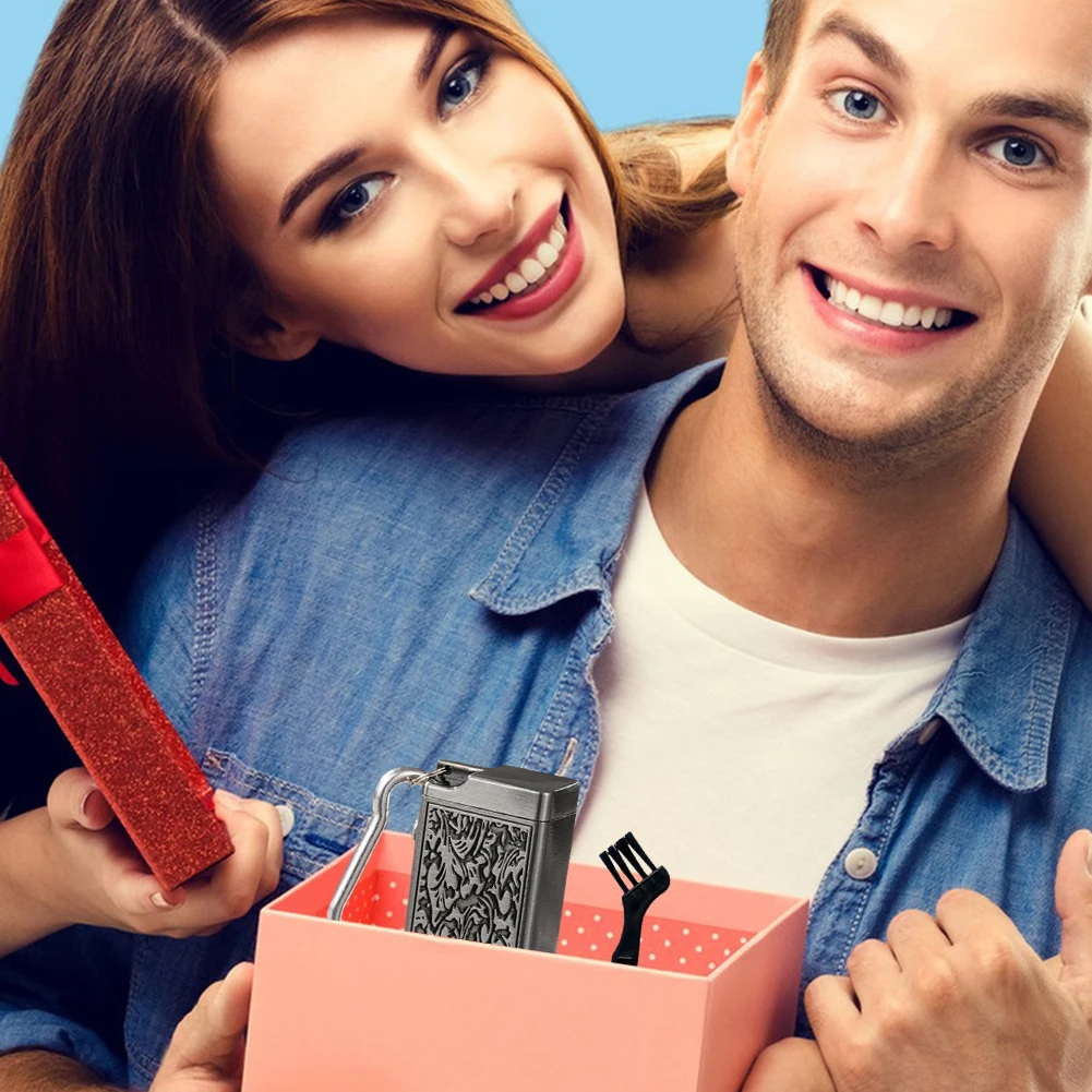 

Портативная пепельница с мини-тисненым узором, карманная пепельница с карабином, уличная пепельница для сигарет для наружного домашнего офиса