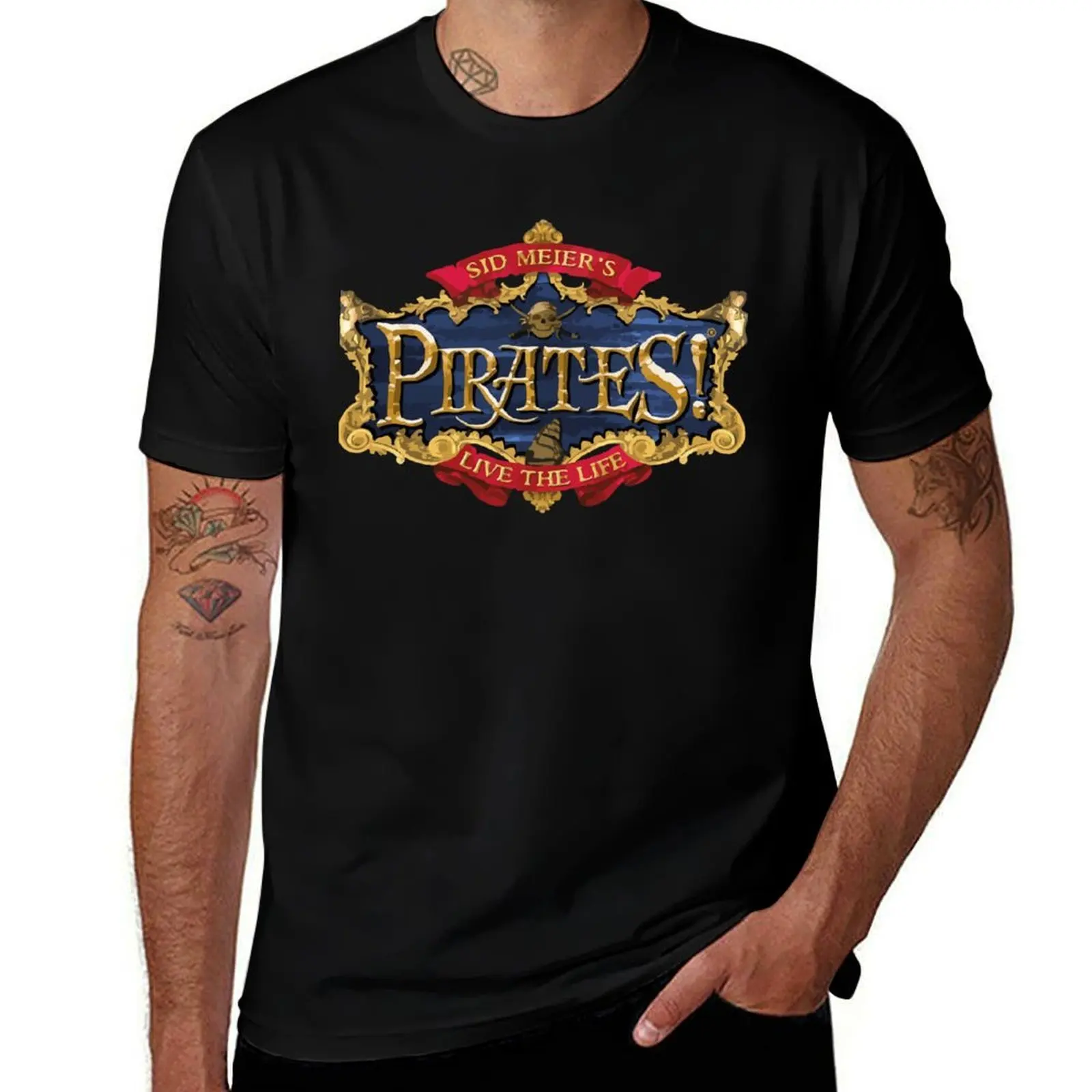 

Sid Meier's Pirates! T-Shirt t shirt custom print cotton t shirt pack T-Shirt