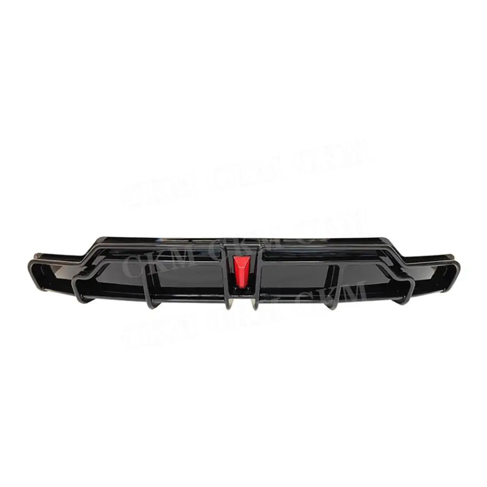 

Rear Bumper Diffuser Lip Accessories ABS Rear Chin Lip Spoiler Guard Plate Gloss Black For Tesla Model 3 2017+ Trims