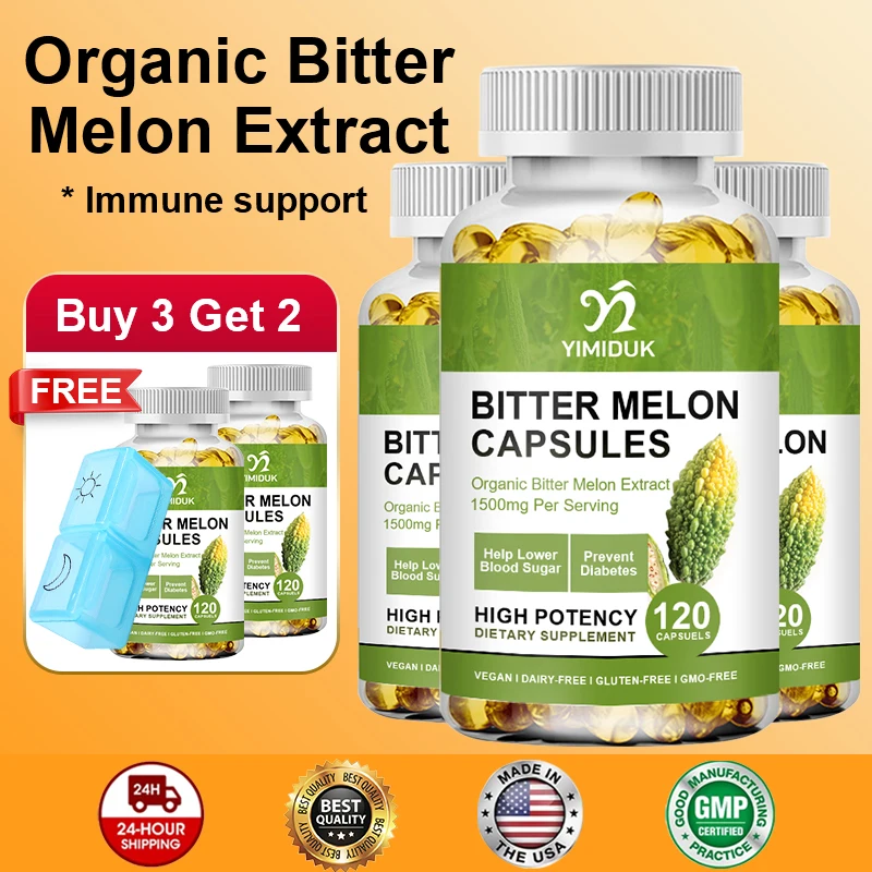 Premium Bitter Melon Extract Supplement, Supports Glycemic Wellness, Carbohydrate Metabolism & Natural Blood Sugar Regulation
