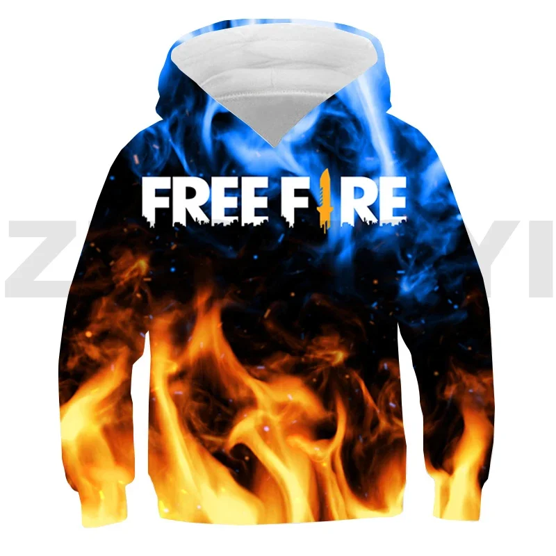 

Cartoon Free Fire Garena 3D Hoodie Boy Harajuku Anime Clothes Fashion Casual Free Fire Long Sleeve Girl Japanese Cosplay Costume