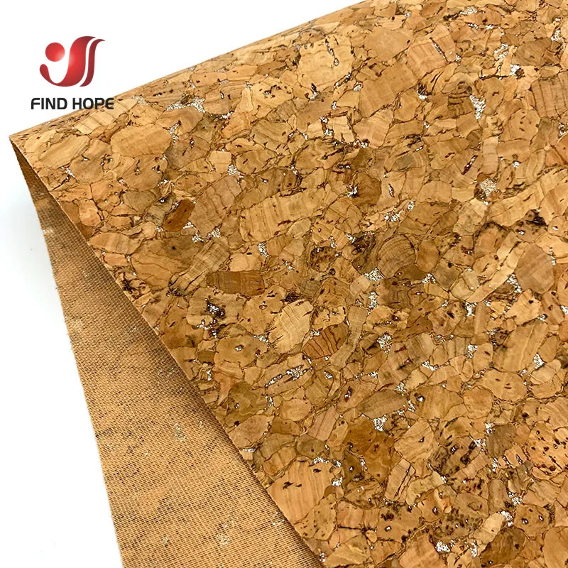 20cm x 15cm 6pcs Bundle Vintage Soft Cork Fabric For Garment Handbag High Quality Synthetic Leather DIY Sewing Materials