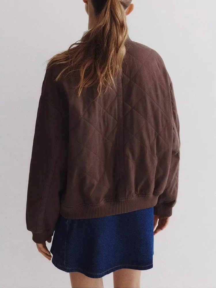 معطف Jaet كبير الحجم مبطن بياقة منخفضة الضلع وصل حديثًا لخريف 2025 معطف نسائي غير رسمي طويل Sve ort