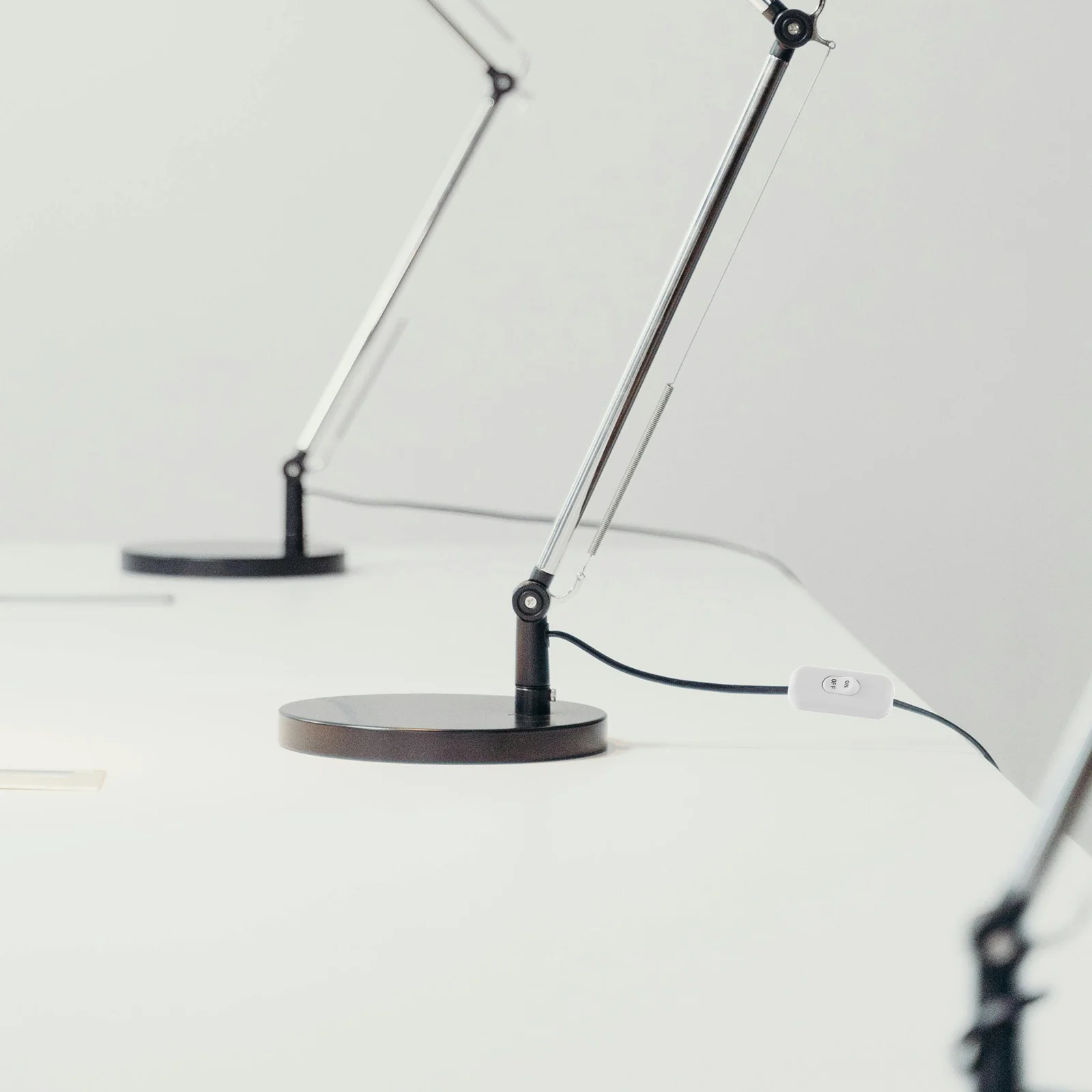 2pcs 6A 250V Inline Cord Switch White For Table Desk Floor Bedside Lamp Replacement On Off Power Control Switch Electrical