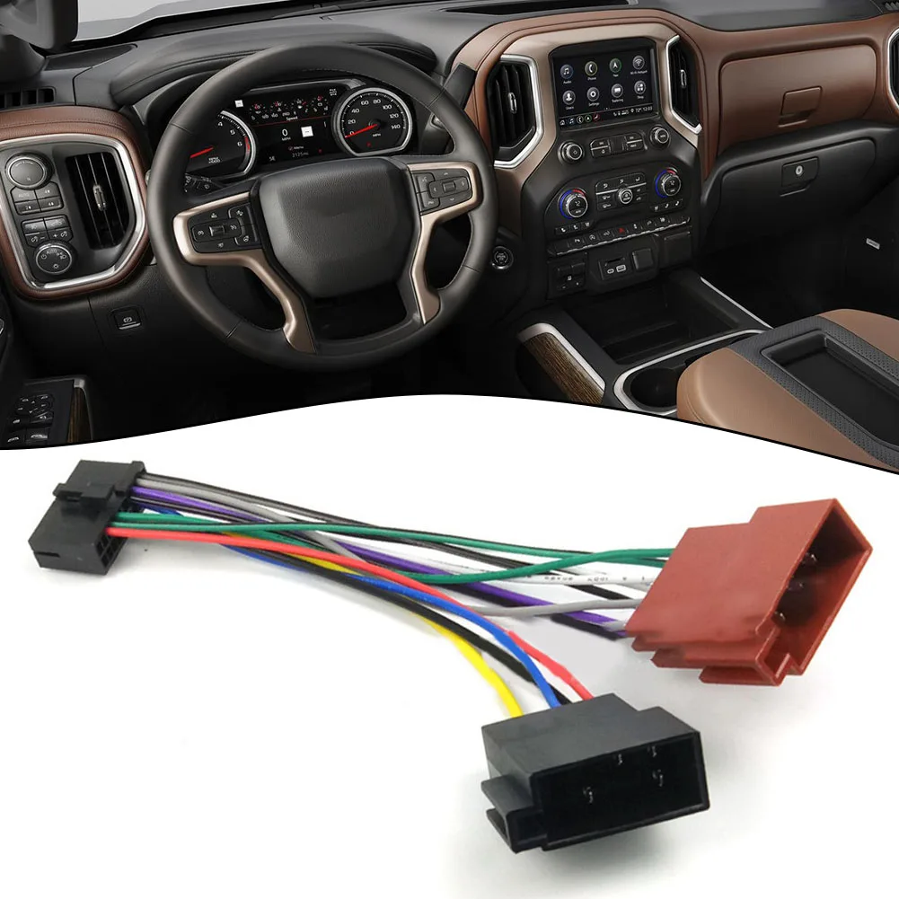 

20 Pin Car Radio Wire Cable Wiring Harness Audio Wiring Connector Adaptor T-plug Power Cord Connector Auto Radio Audio Converter