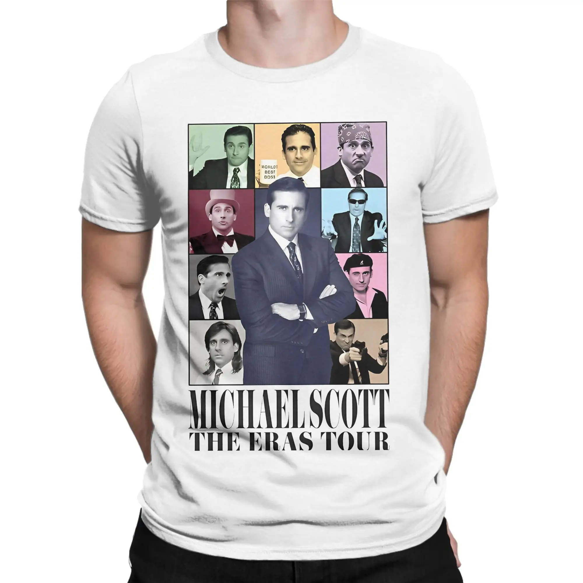 Mike Michael Scott TV T Shirts Pure Cotton Cool T-Shirts Crew Neck Mike The Office Tee Shirt Short Sleeve Clothing Plus Size