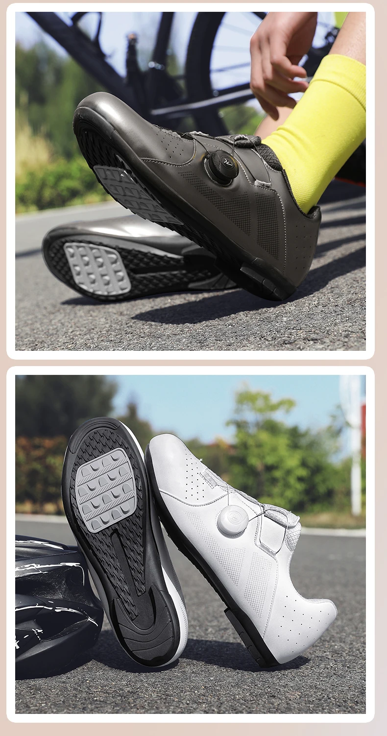 2026 Mountainbike-Schuhe für Herren und Damen, Weiß, A1, große Größe bis 48 # Radsportschuhe für Rennrad mit SPD-Klicksystem und Selbstverriegelung – Detail 15