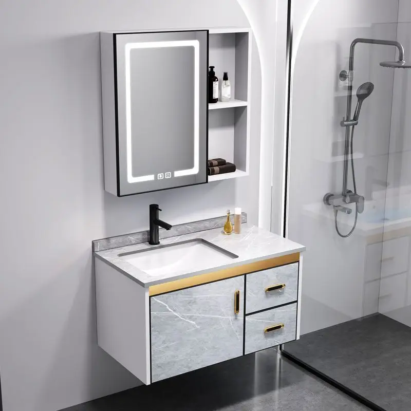 

Kakomos space aluminium bathroom cabinet washbasin cabinet combination bathroom washstand basin integrated washstand modern