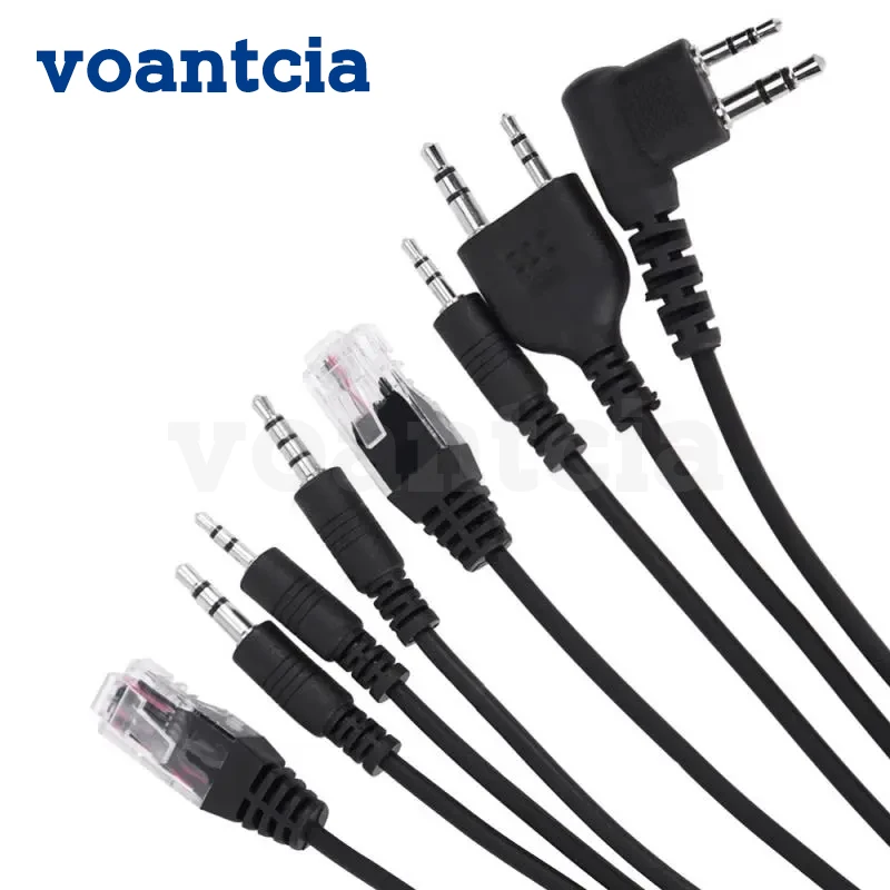 8 in 1 USB Programming Cable for Baofeng UV-5R Motorola A10 GP88s GM300 Kenwood TK3207 YAESU VX-3R HYT TC-510 ICOM IC-V8 Radio