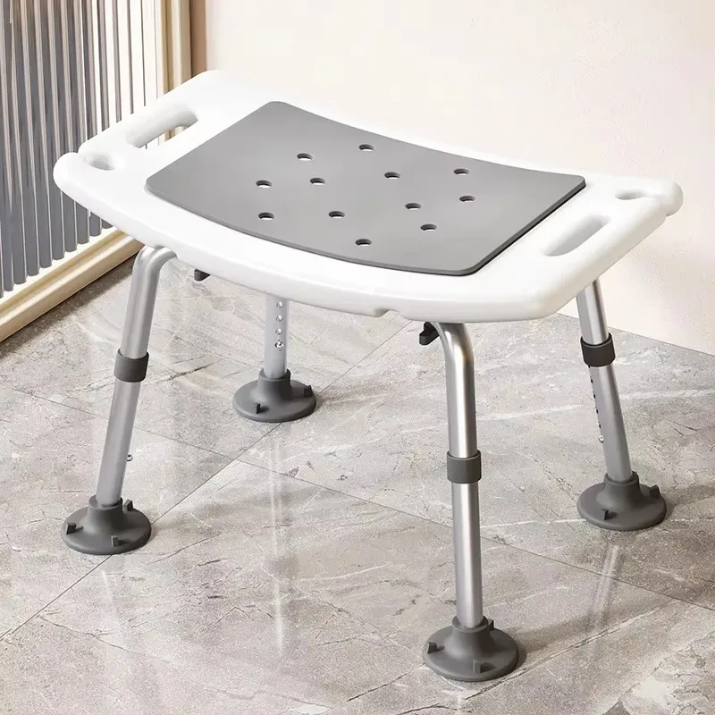 Anti Slip Bath Stool for Elderly and Pregnant Women Non Drop Shower Chair with Backrest Safe Sitting Seat for Bathroom Use