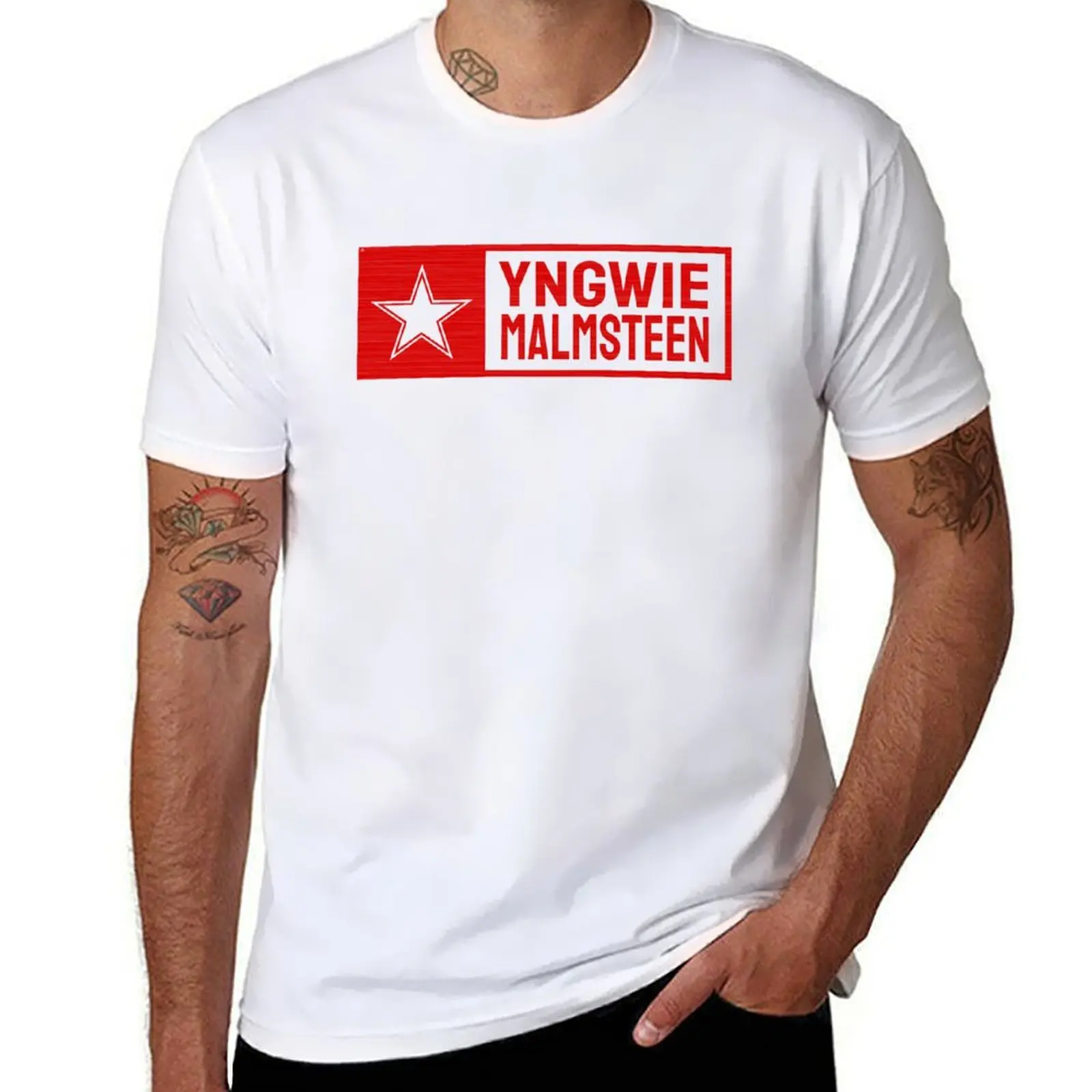 

Yngwie Malmsteen Music D27 T-Shirt t shirt men 100% cotton luxury brand t shirts designer cotton tshirt 100% T-Shirt