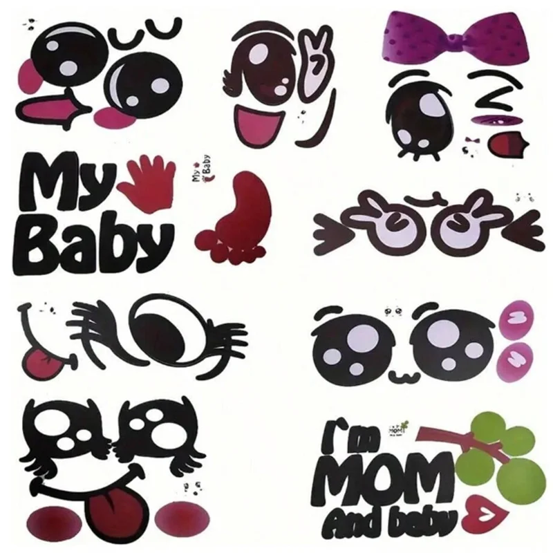 9pcs pregnant women according to belly stickers big belly stickers stickers pregnant women photo props cute expression stickers