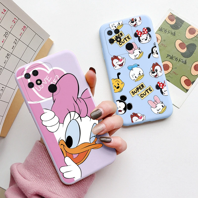 Pink Mickey Mouse Disney Funda For Redmi 10C 10 10A Soft Silicone Siling Back Cartoon Phone Case For Xiaomi Redmi 10 C 10C Capa