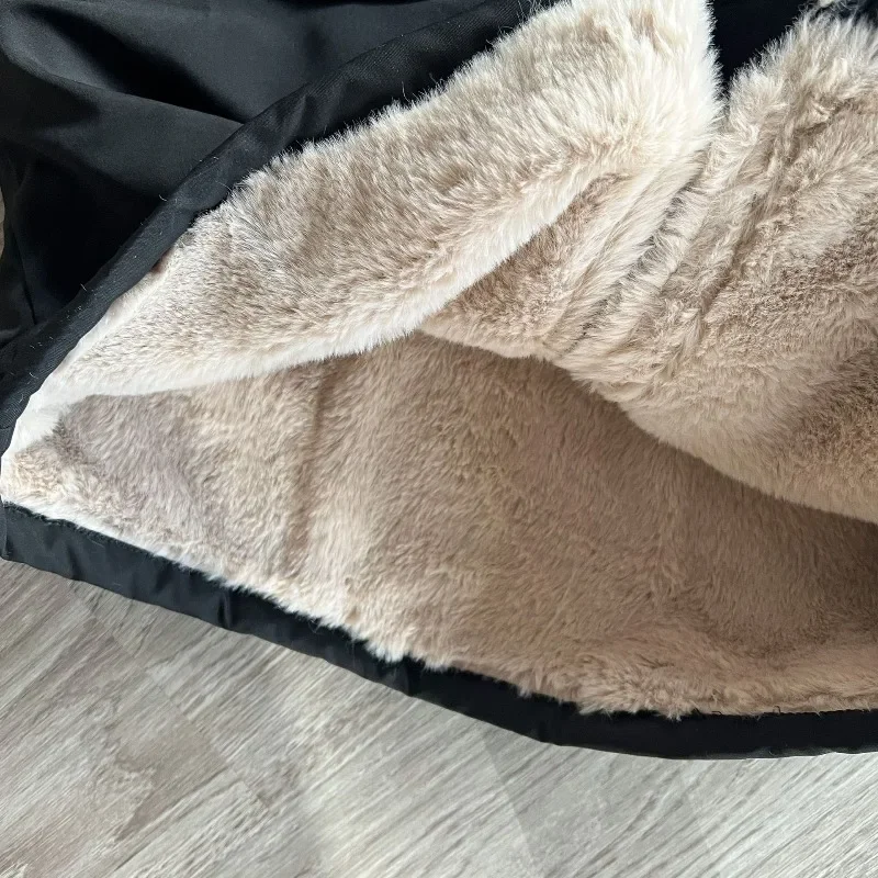 2025 الشتاء الاطفال منتصف طول سترات سترة 1-8 Y موضة الأولاد أفخم المخملية معطف مقنع الكورية فضفاضة الفتيات سميكة الدافئة ملابس خارجية #6