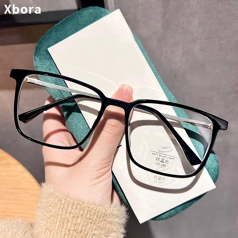 

New 2024 Business Glasses Retro Square TR90 Eyewear Comfortable Myopia Optical Prescription Eyeglasses Frame Men Women 32LHY71