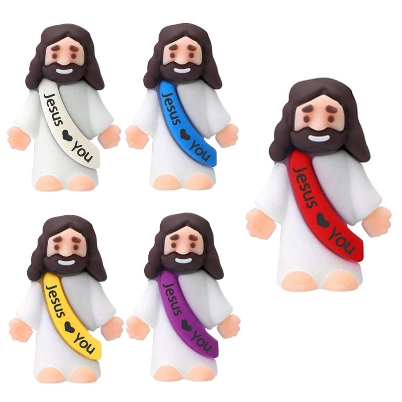 10/30/50PCS Mini Jesus Figures Easter Jesus Loves You Jesus Toys Little Jesus Figures To Hide And Seek Sunday Party Favors Gift