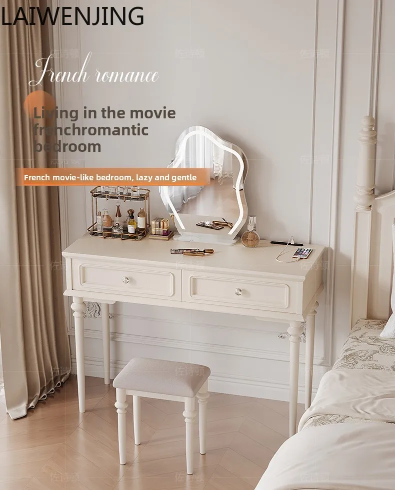 

SGF cloud dresser with socket French light luxury separate makeup desk