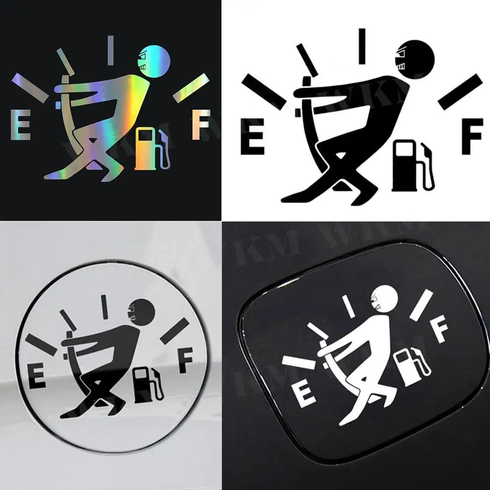 Funny Auto Stickers Pull Fuel Pointer Reflective Decal Car Styling For All Universal Tank Accessories One Per Set Car Sticker