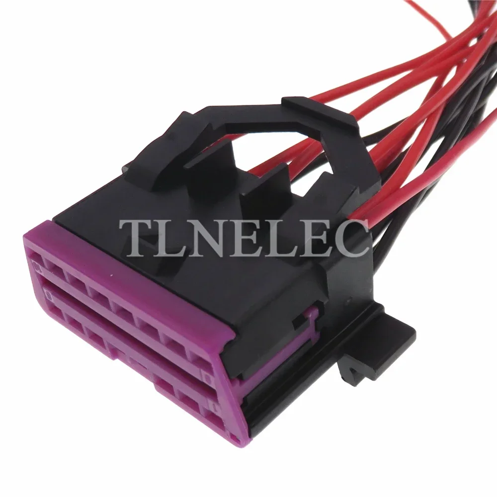 16 Pin Way Car Diagnoser Connector with Wires Auto OBD Diagnostic Interface Electrical Socket for VW Audi 3A0972695A 8D0972695H