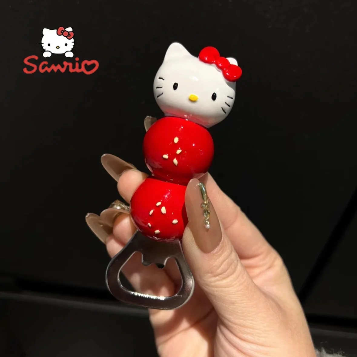 かわいいサンリオハローキティ栓抜き冷蔵庫マグネット飾り漫画創造性栓抜きかわいい装飾ホリデーギフト