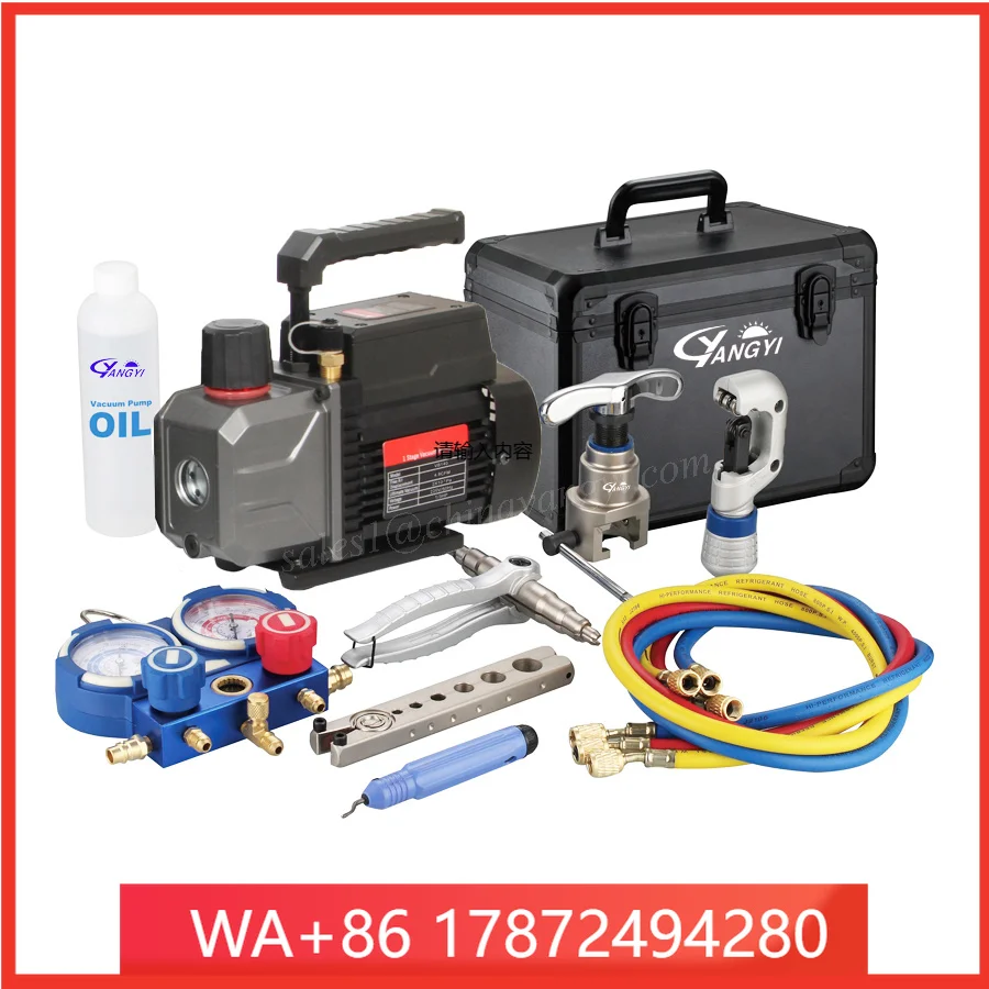 R 32 Series acuum Pump Manifold Gauge Tube Expander Multifunctional Refrigeration Tools Kit FT-8 B Air Conditioner Seri Tools