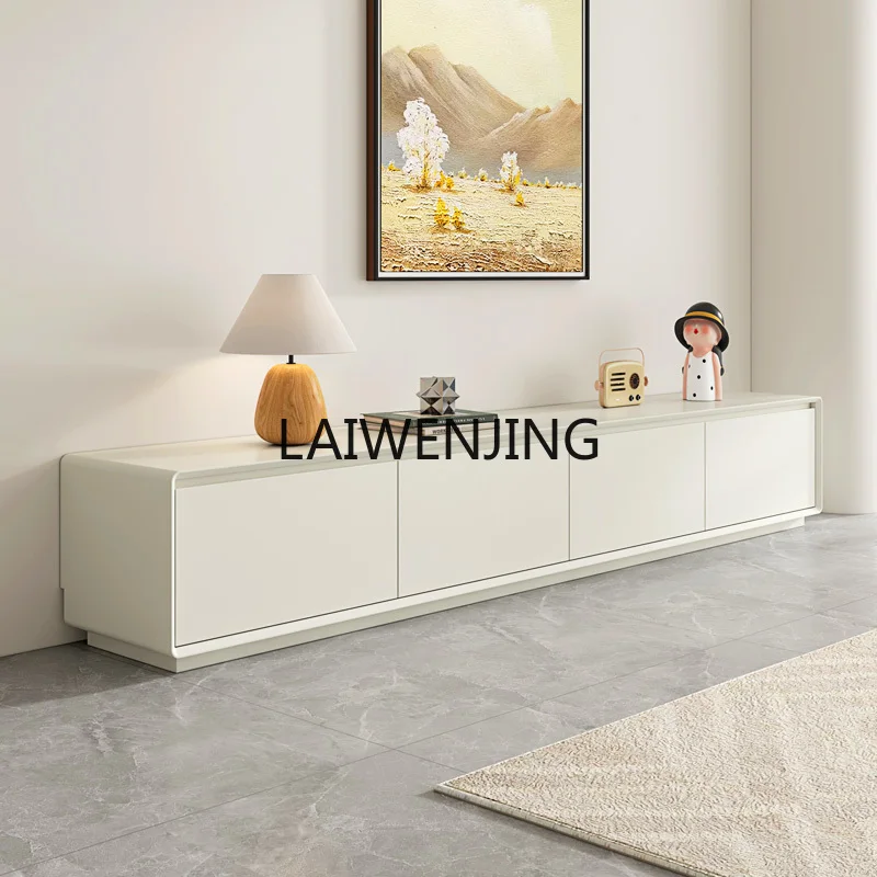 

MJY floor TV cabinet coffee table combination small apartment solid wood TV cabinet living room