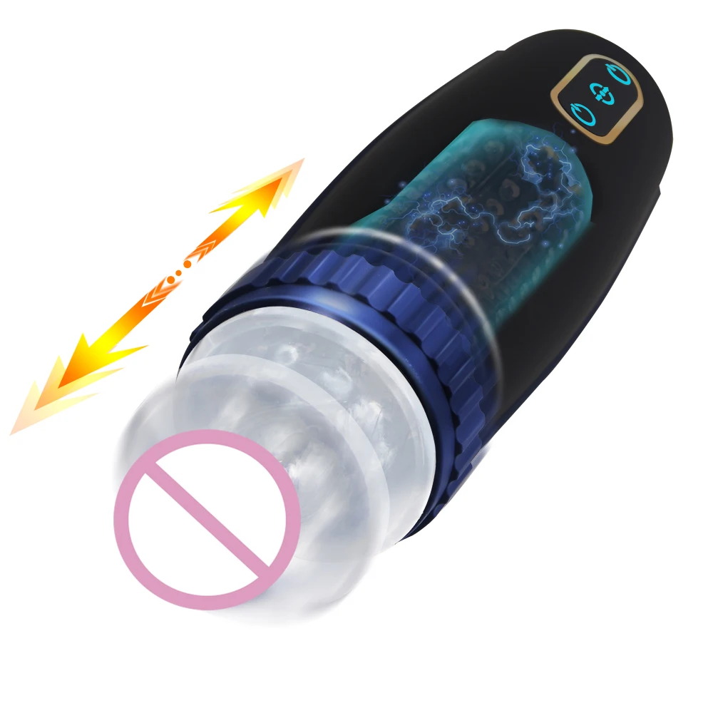 Male Electric Masturbator Rotating Telescopic Sex Machine Interactive Induction Mode Adult Toy Sex Products Male Toys