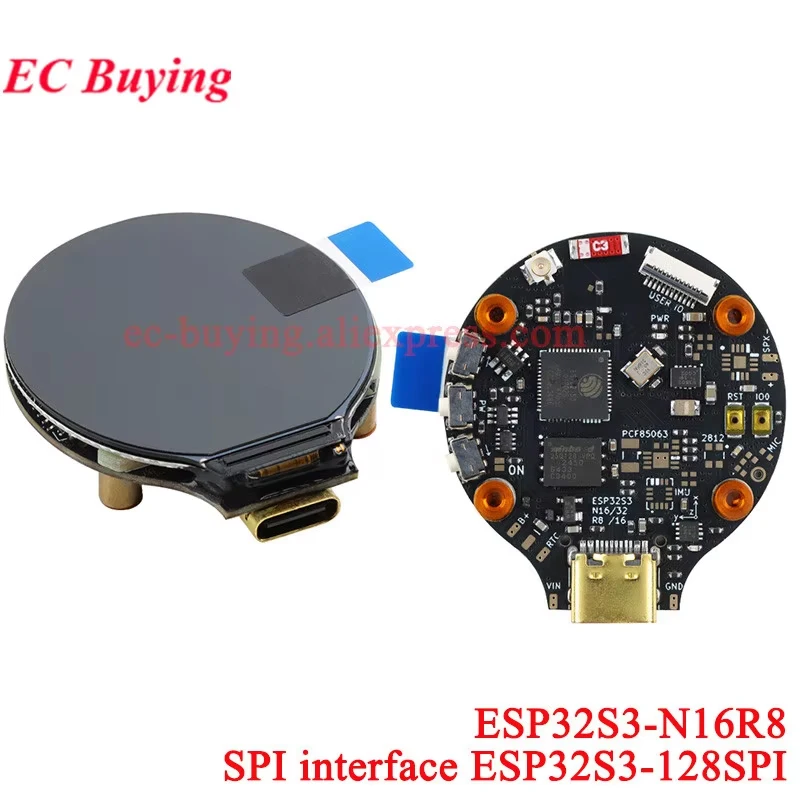 1,28 inch TFT-schermmodule 1,28 "IPS ronde kleurrijke LCD-kaart GC9A01 Touch 240x240 SPI ESP32-S3 ESP32S3-N16R8 N16R16