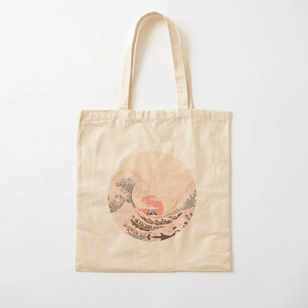 

The great wave off kanagawa at sunrise Tote Bag Gift bag bags luxury women Canvas Tote Bag