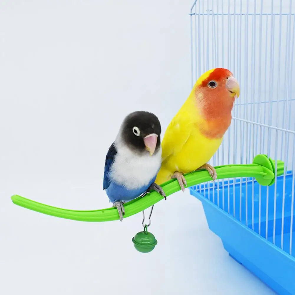 

Parrots Plastic Perching Stand Pole Paw Grinding Bird Platform Canary Parrot Standing Pole Bird Cage Accessories