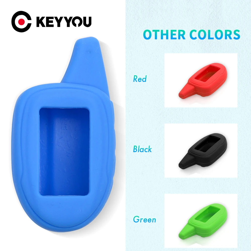 KEYYOU M7/M8/M9 Silicone Case for Scher-khan Magicar 7/8/9/10/11/12 101 LCD Two Way Car Alarm System LCD Key Cover