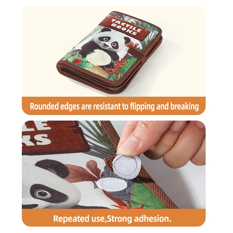 Cognitive and tactile training for children's touch books in early education