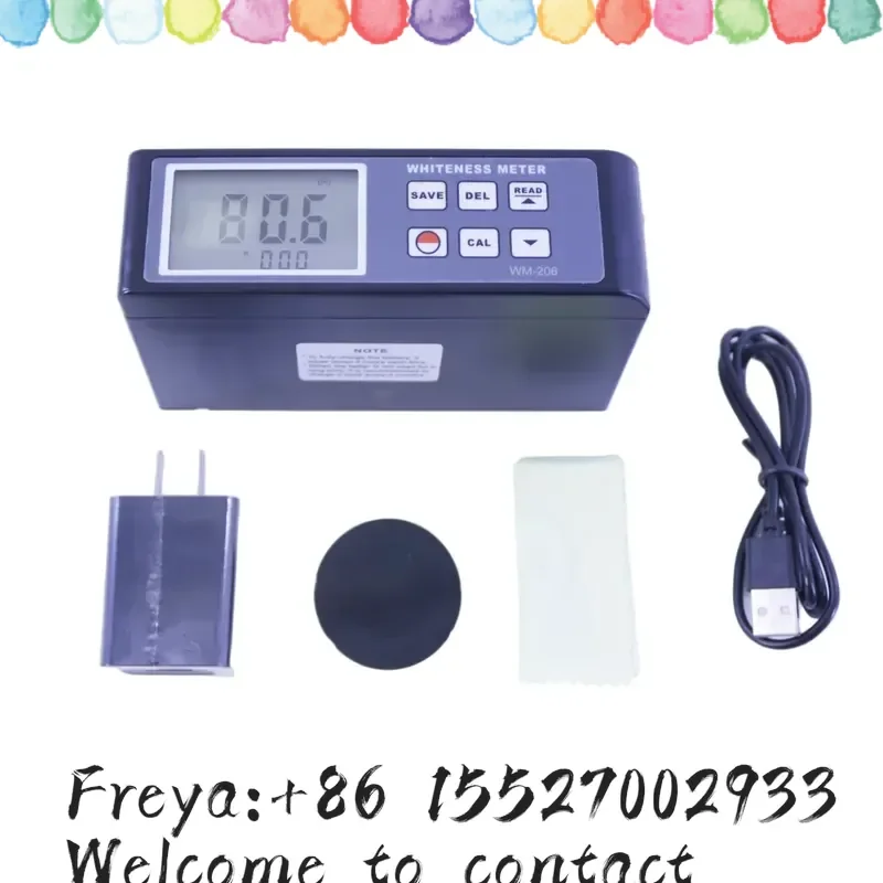 WM-206 Portable Digital Whiteness Meter Solid Powder Surface Whiteness Tester
