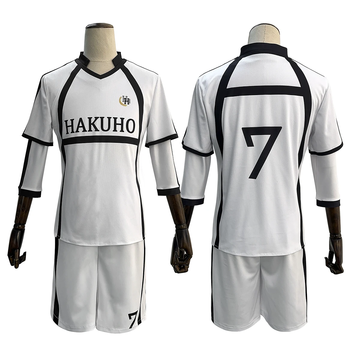 HOLOUN Blue Lock Anime Nagi NO.7 Reo Mikage NO.10 Cosplay Costume Jersey parrucca Rose Net Football Soccer Uniform Sport Wearing