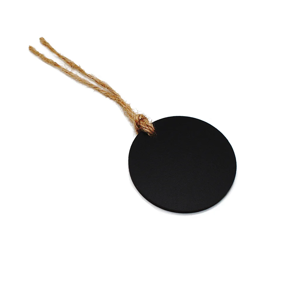 10 Pcs Home Decor Oval Blackboard Mini Wedding Wooden Wall Hanging Chalkboard Office