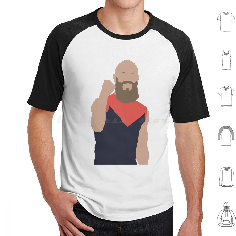 Max Gawn Camiseta de algodón para hombres y mujeres DIY estampado Afl Melbourne Melbourne demonios Footy Demons fútbol Dees Australia Max Gawn Demon
