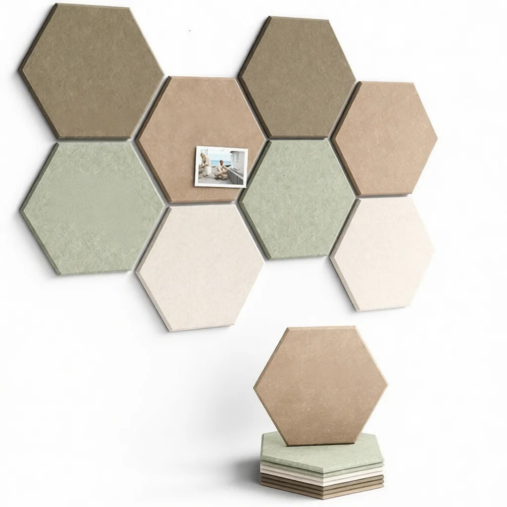 Honeycomb Sound Absorbing Wall Panels Felt Decorative Insulation Board Noise Reduction For Studio Gaming Room Decor