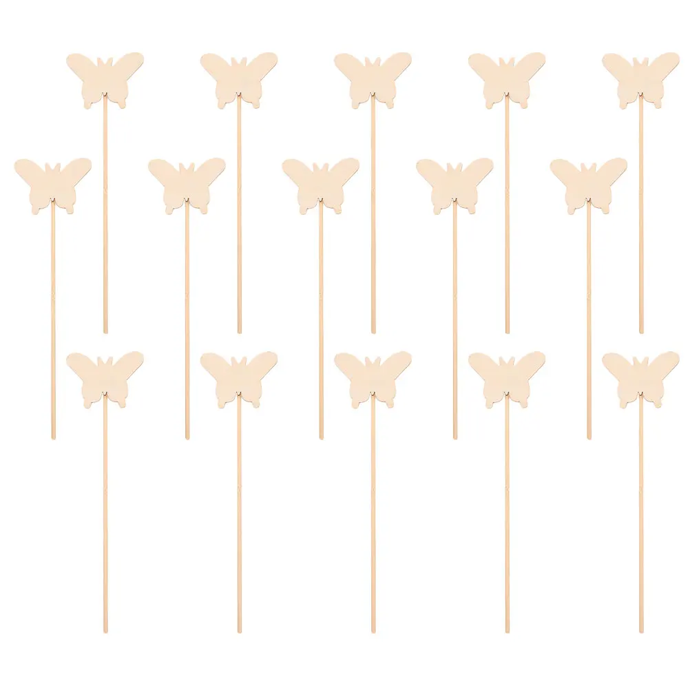 

15 Pcs Wand Baby Fairy Decorations for Party Wooden First Diy Painting