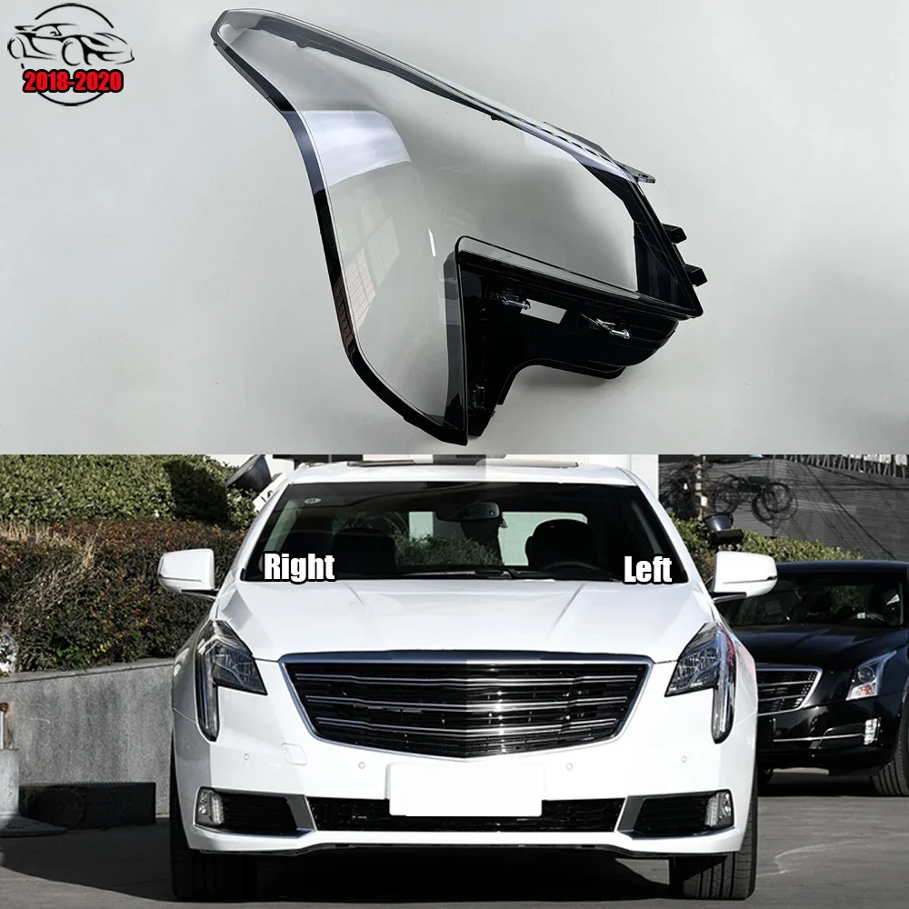 

For Cadillac XTS 2018 2019 2020 Front Headlight Cover Shell Headlamps Lampshade Lens Glass Replace Original Lampshade Plexiglass