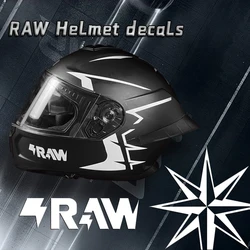 Motorcycle Helmet Sticker RAW Decal Accessories Decorative Waterproof For Honda Suzuki Kawasaki KTM BMW Yamaha stickers
