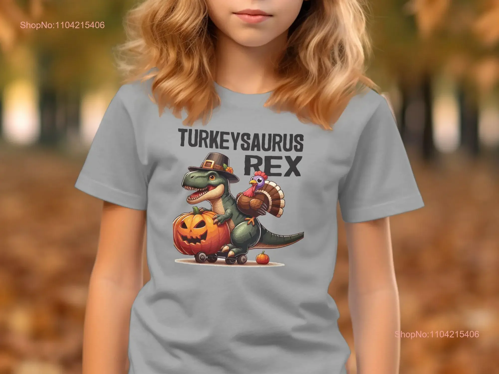

Забавная рубашка Turkeysaurus T Rex на День Благодарения, Турция, динозавр, Хэллоуин, милая тыква для детей и взрослых, винтажная стираная слегка