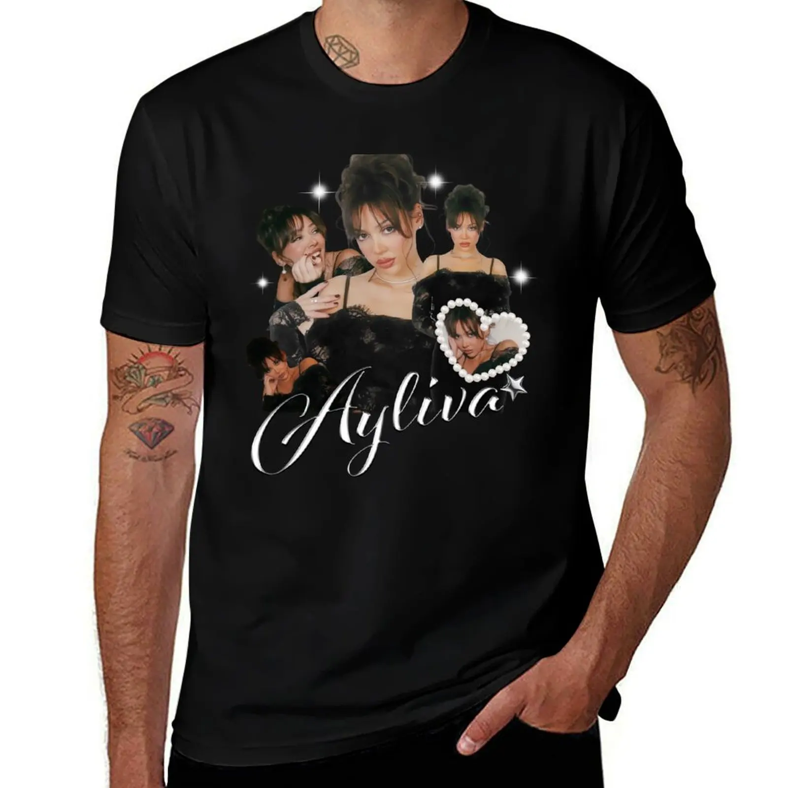 

Ayliva Retro 90s T-Shirt t shirt men 100% cotton luxury brand man t shirts for men casual