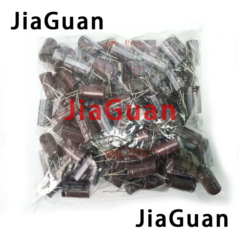 20PCS NEW NICHICON PW 25V3300UF 16X31.5MM electrolytic capacitor 25V 3300UF High frequency long life 3300uF/25V