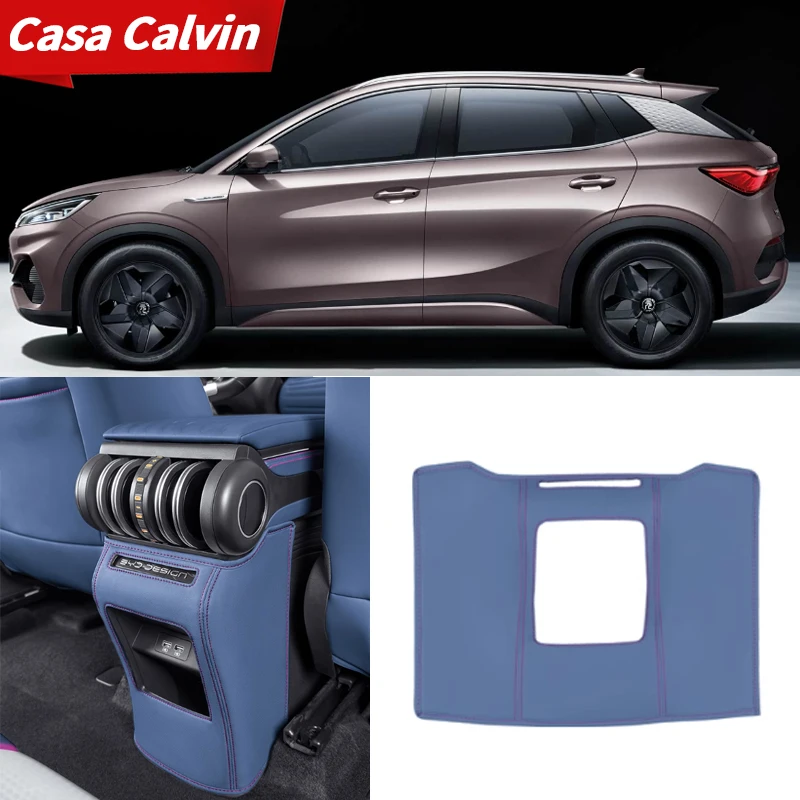 Almofada anti-chute para byd yuan plus capa protetora de couro especial quadro decorativo decoração acessórios de modificação interior